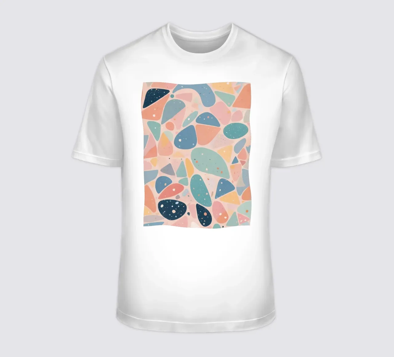Abstract Pastel Terrazzo Pattern t-shirt da DesignDoodle