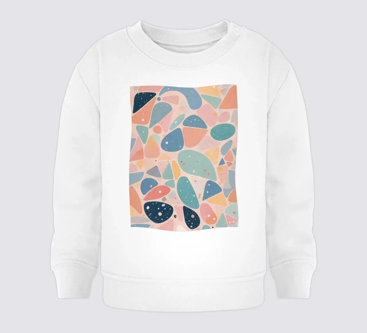 Abstract Pastel Terrazzo Pattern felpa neonato da DesignDoodle