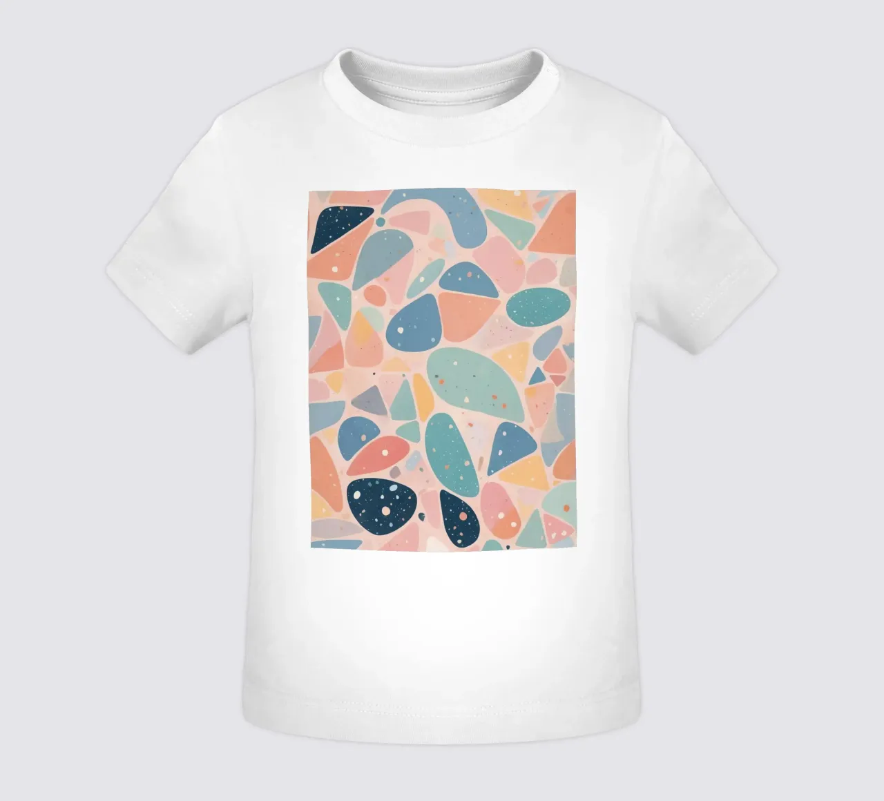 Abstract Pastel Terrazzo Pattern maglietta neonato da DesignDoodle