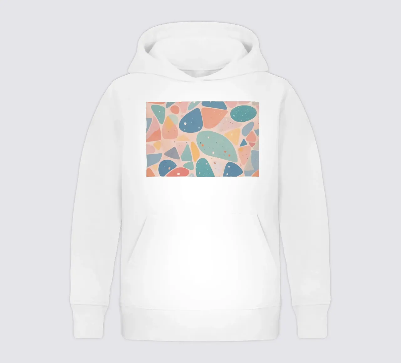 Abstract Pastel Terrazzo Pattern felpa bambino con cappuccio da DesignDoodle