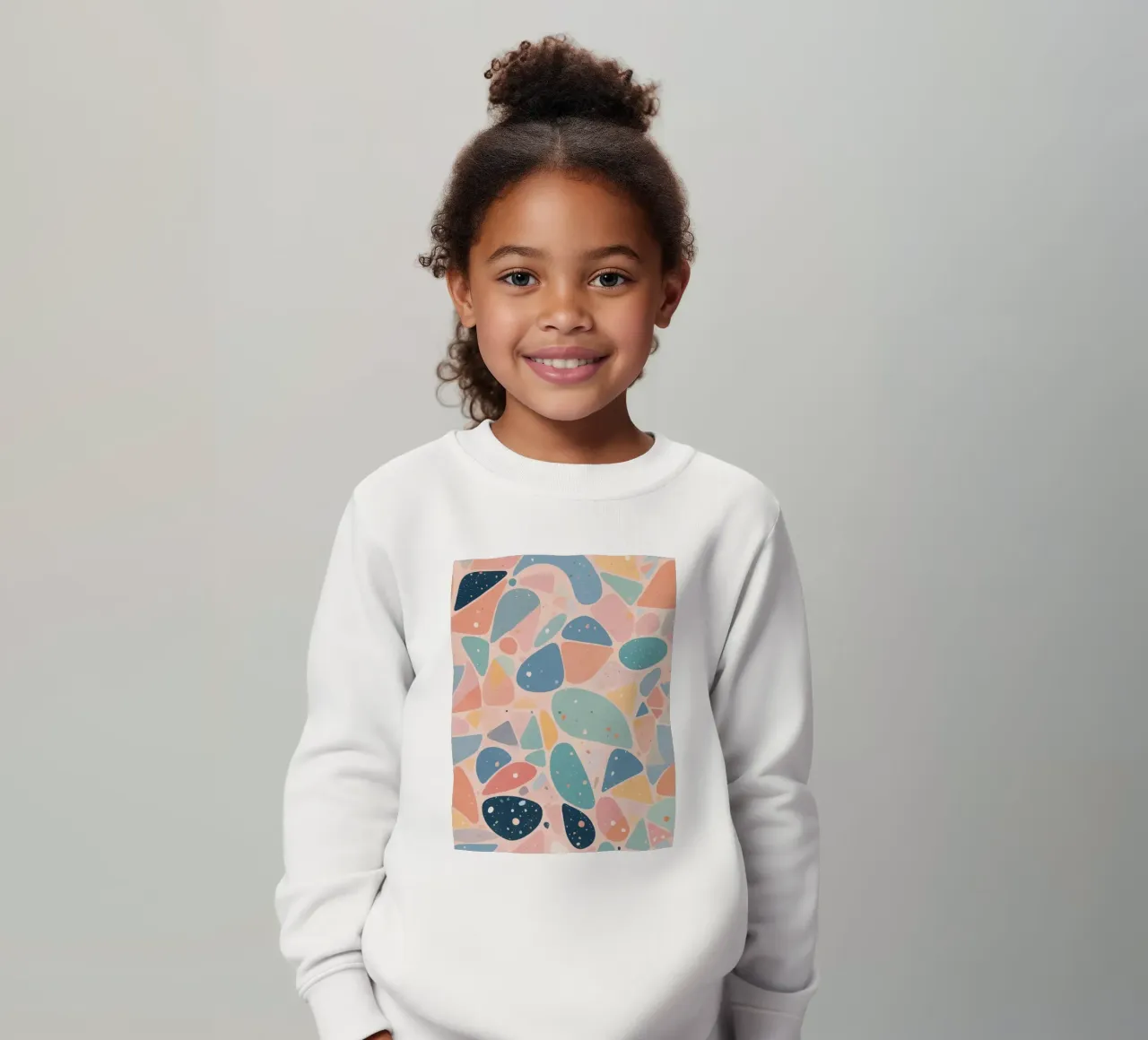 Abstract Pastel Terrazzo Pattern felpa bambino da DesignDoodle