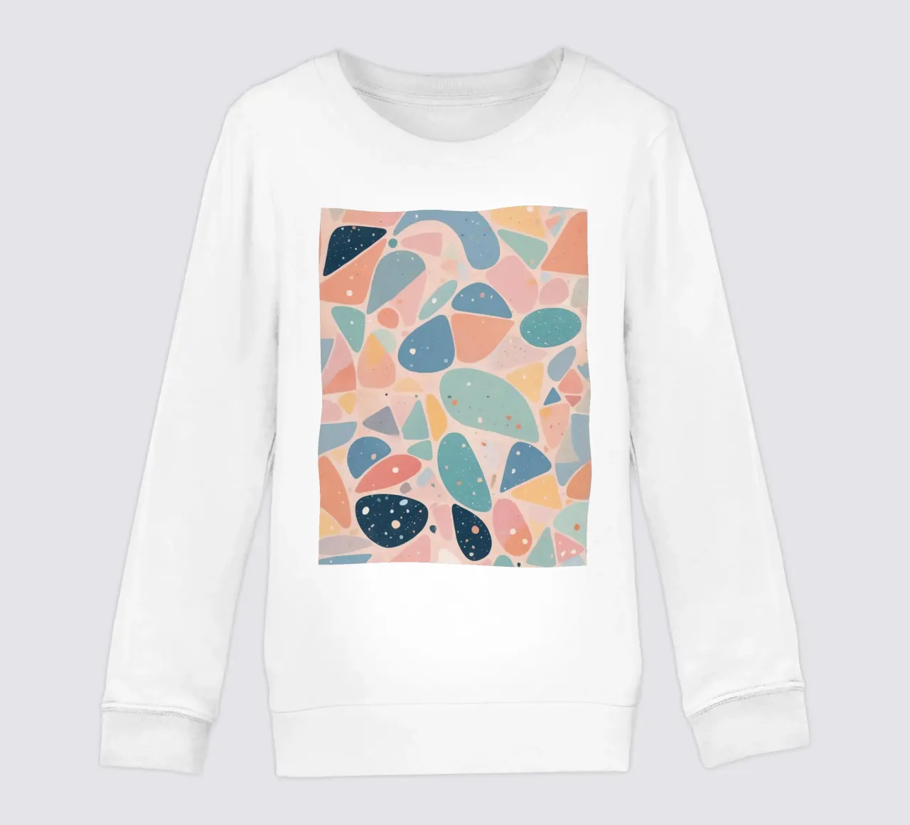 Abstract Pastel Terrazzo Pattern felpa bambino da DesignDoodle