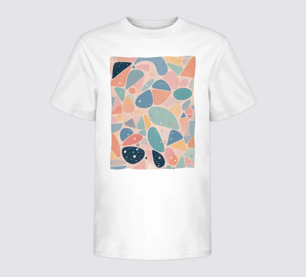 Abstract Pastel Terrazzo Pattern t-shirt bambini da DesignDoodle