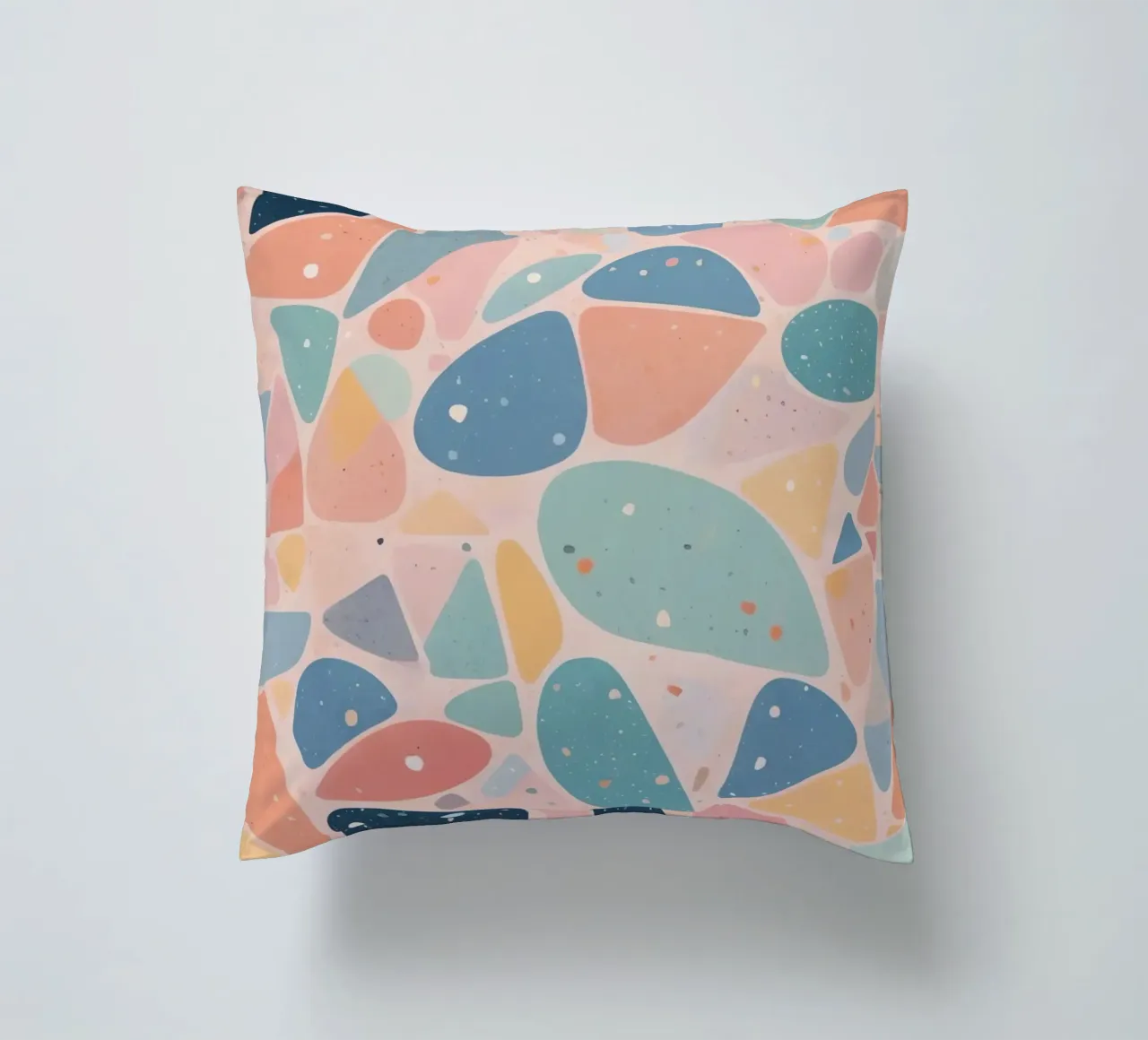 Abstract Pastel Terrazzo Pattern cuscino da DesignDoodle
