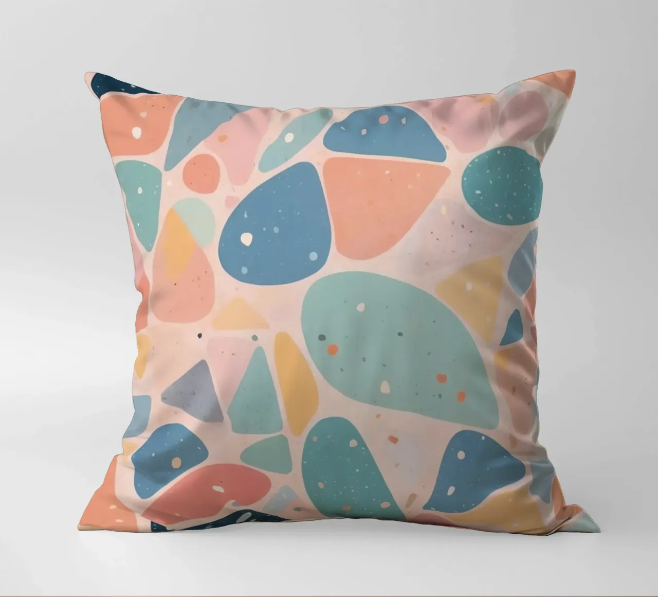 Abstract Pastel Terrazzo Pattern cuscino da DesignDoodle