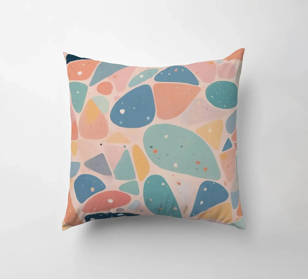 Abstract Pastel Terrazzo Pattern cuscino da DesignDoodle