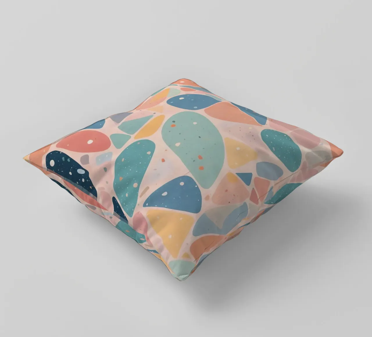 Abstract Pastel Terrazzo Pattern cuscino da DesignDoodle