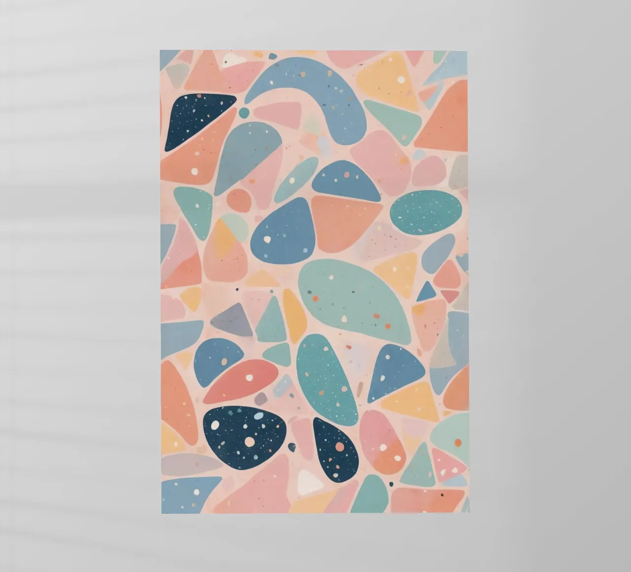 Abstract Pastel Terrazzo Pattern pellicola backlit da DesignDoodle