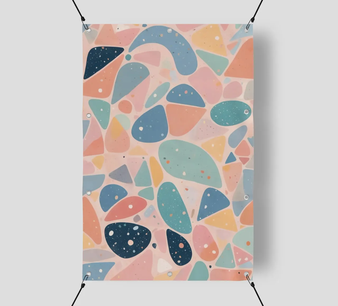 Abstract Pastel Terrazzo Pattern telo in pvc da DesignDoodle