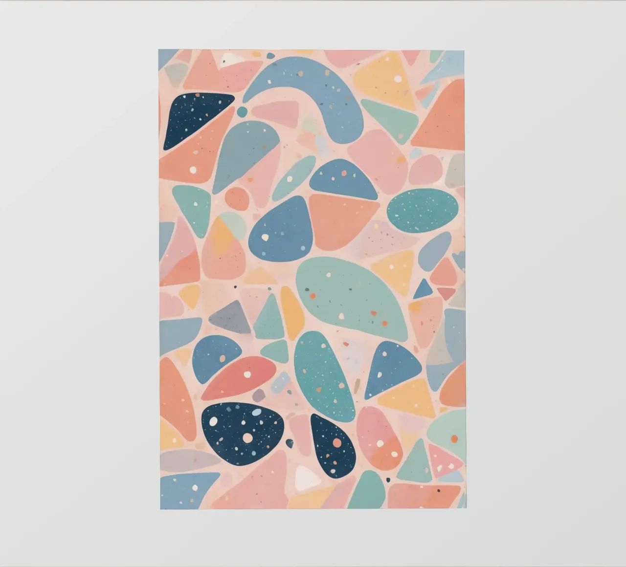 Abstract Pastel Terrazzo Pattern telo in pvc da DesignDoodle
