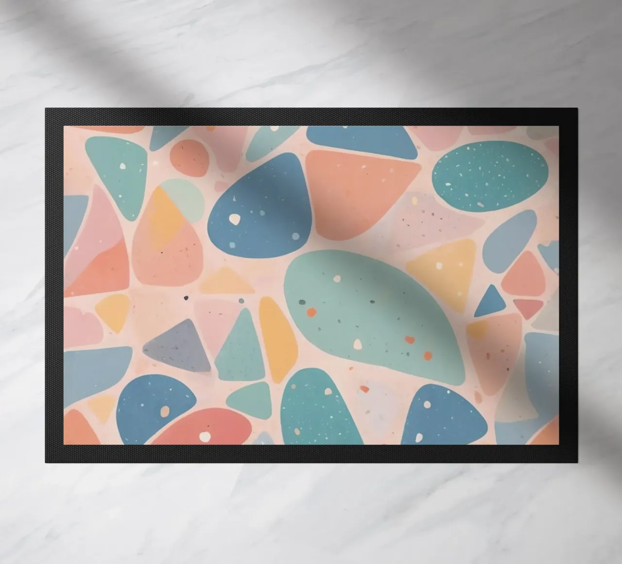 Abstract Pastel Terrazzo Pattern zerbino da DesignDoodle