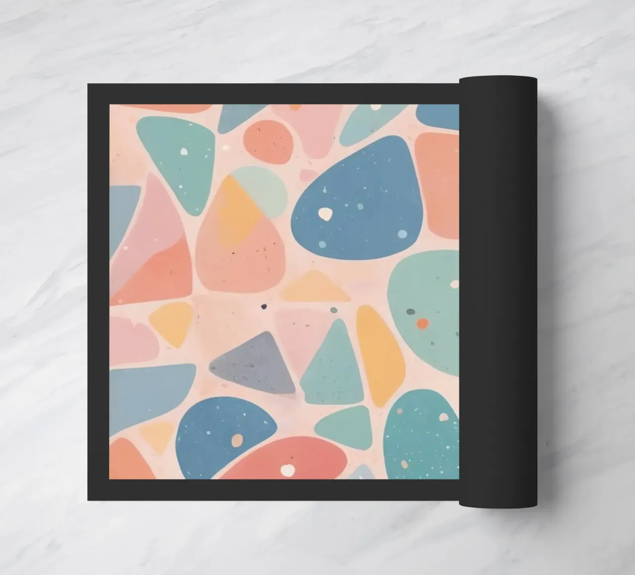 Abstract Pastel Terrazzo Pattern zerbino da DesignDoodle