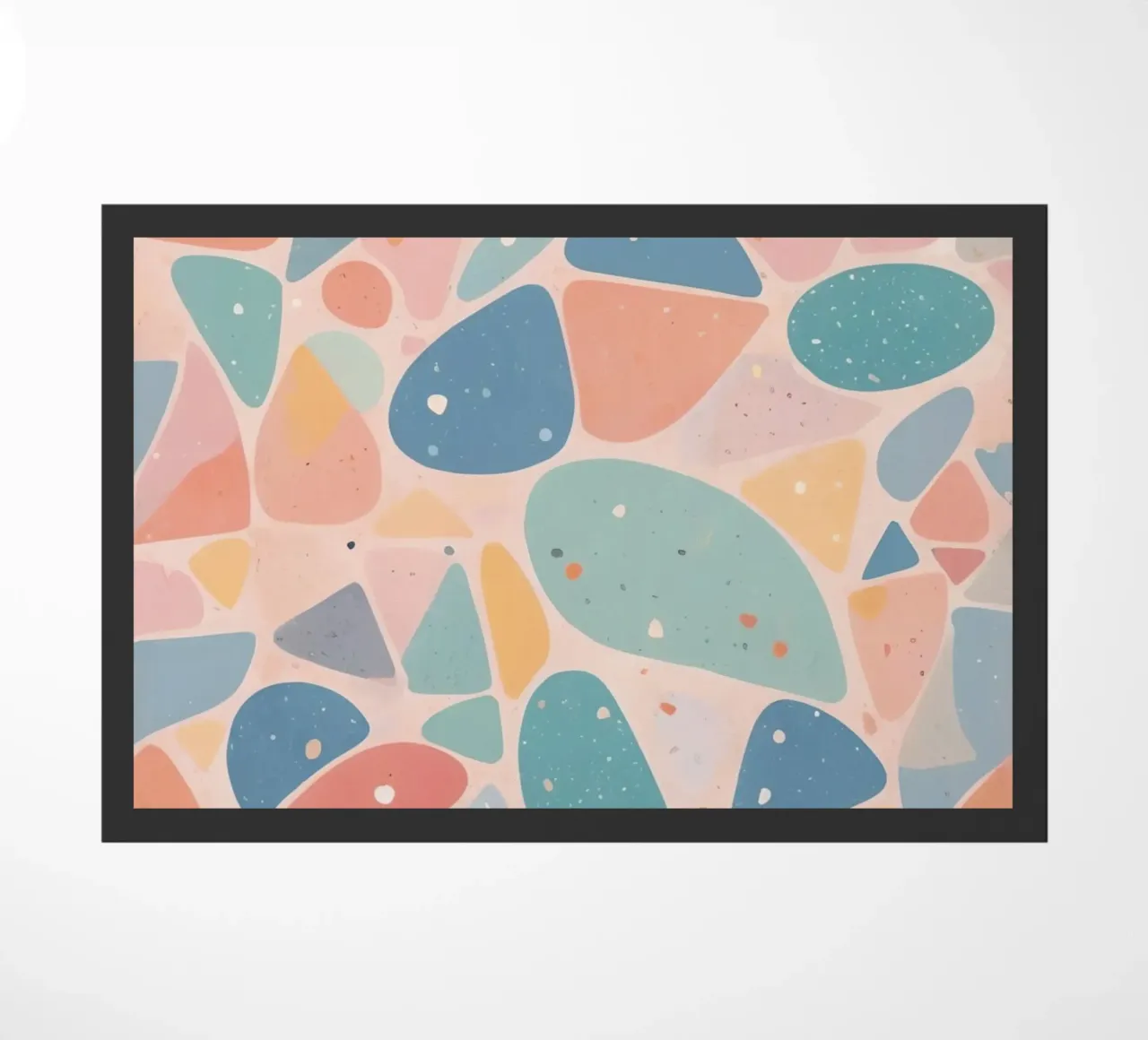 Abstract Pastel Terrazzo Pattern zerbino da DesignDoodle