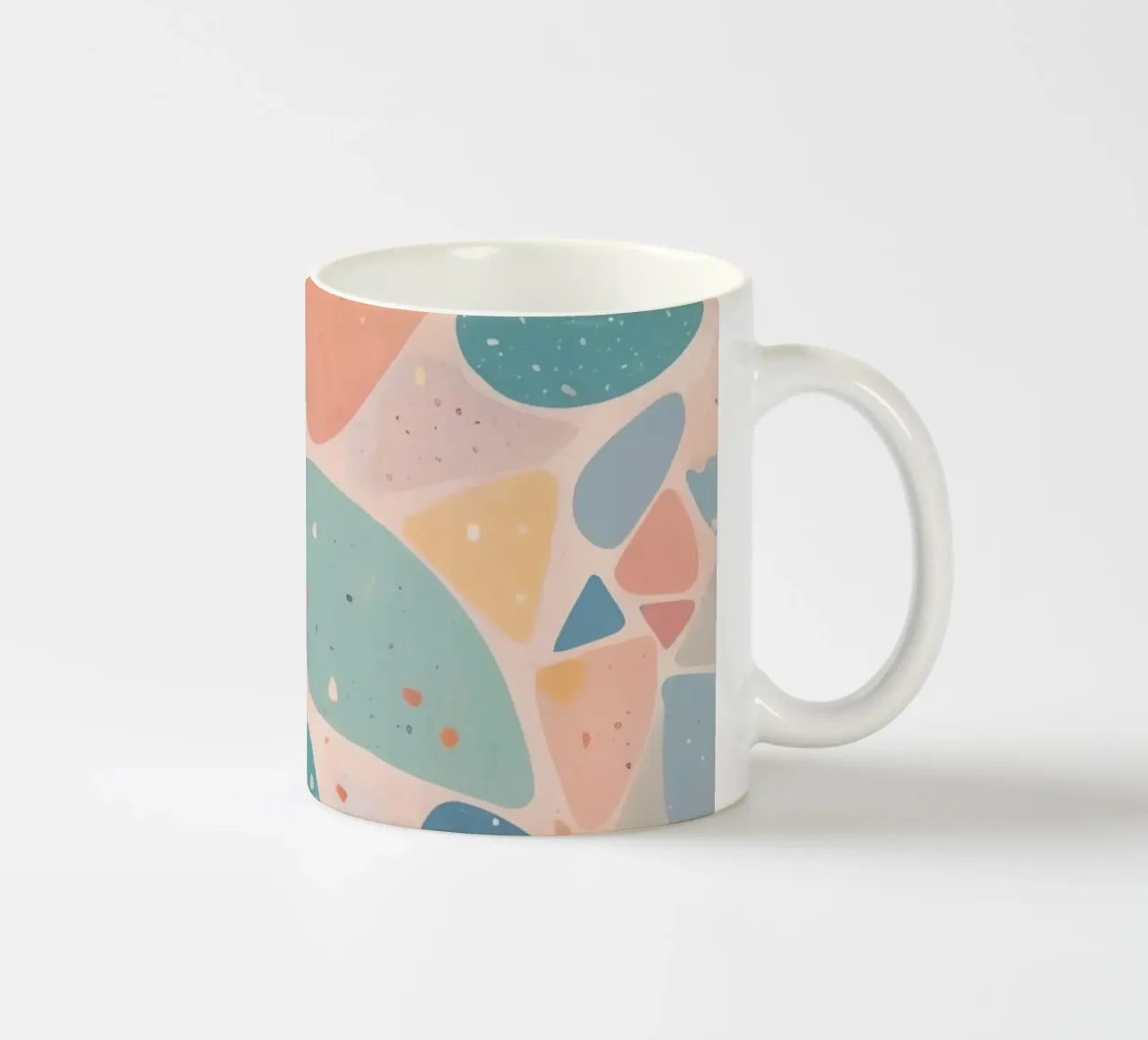 Abstract Pastel Terrazzo Pattern tazza in ceramica da DesignDoodle