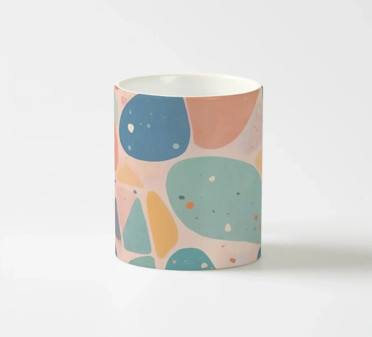Abstract Pastel Terrazzo Pattern tazza in ceramica da DesignDoodle