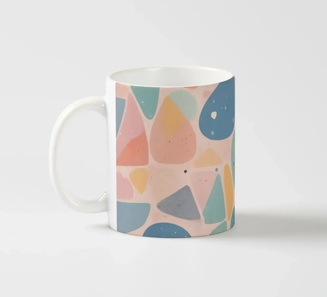 Abstract Pastel Terrazzo Pattern tazza in ceramica da DesignDoodle