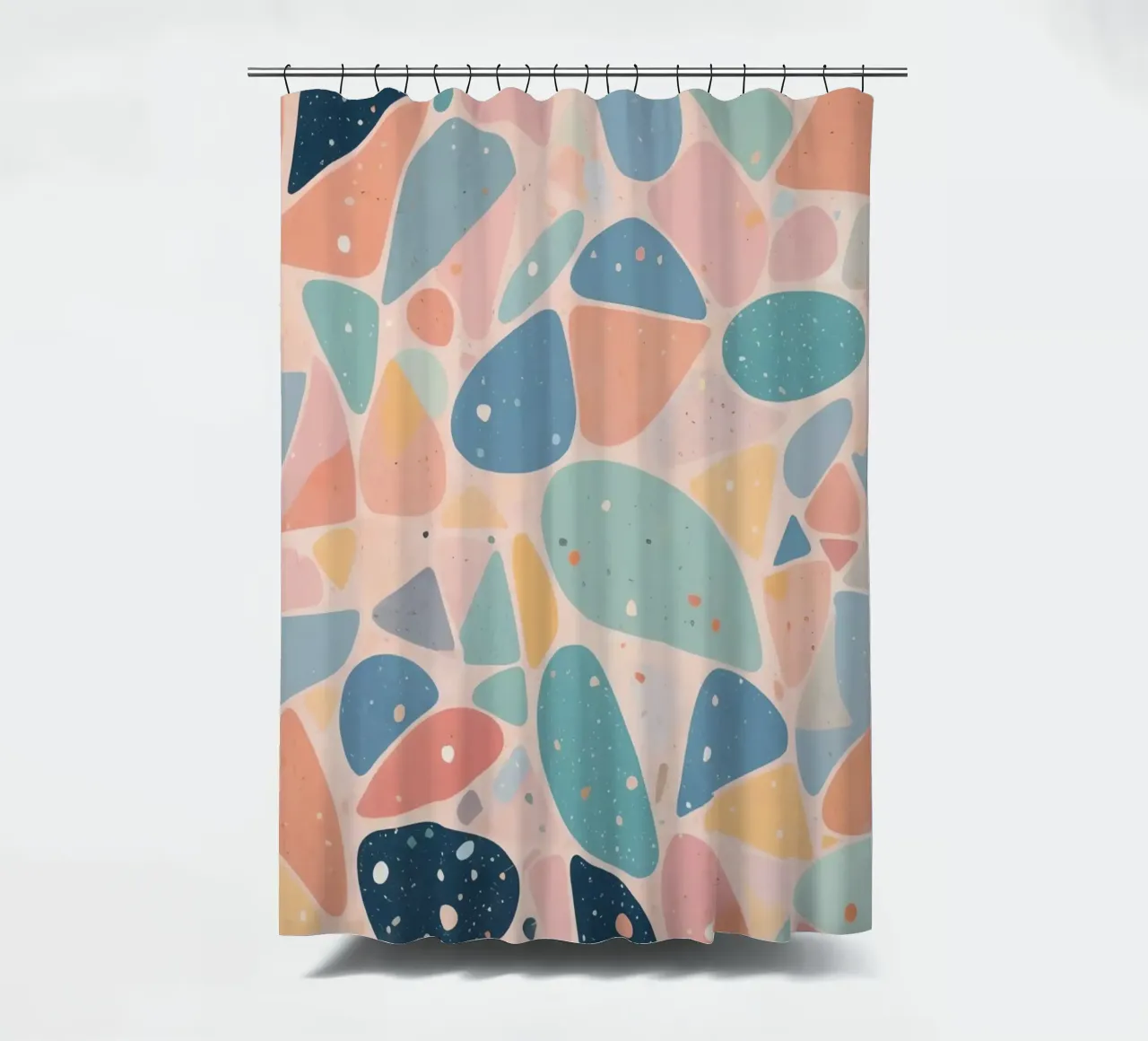 Abstract Pastel Terrazzo Pattern tenda da doccia da DesignDoodle