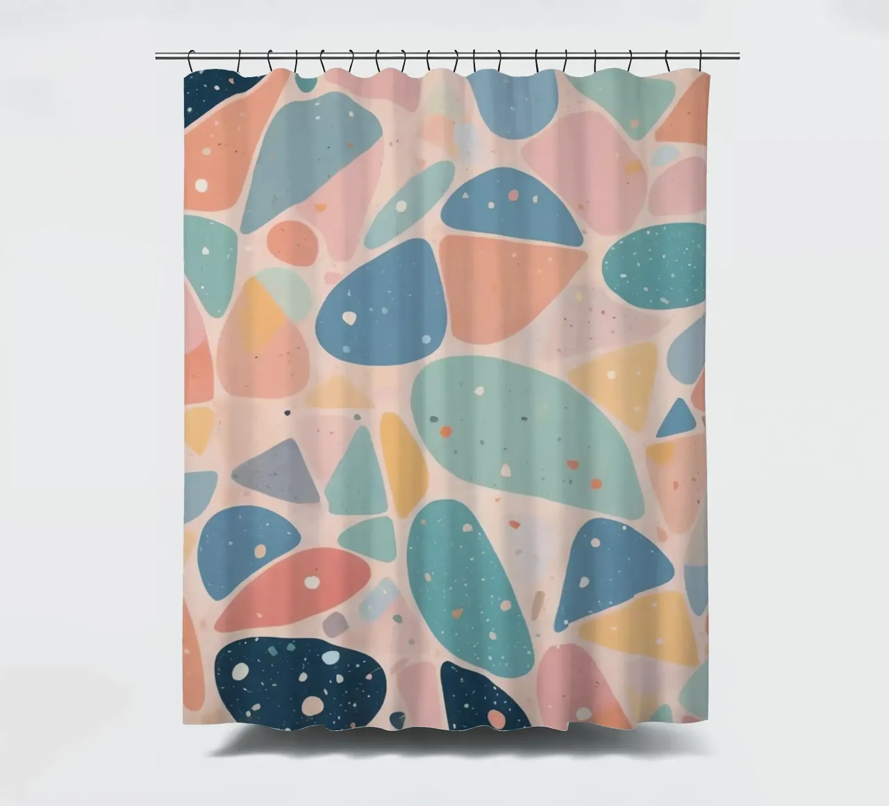 Abstract Pastel Terrazzo Pattern tenda da doccia da DesignDoodle