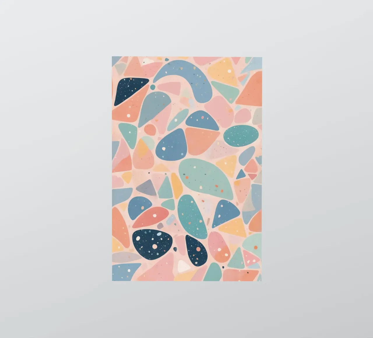 Abstract Pastel Terrazzo Pattern adesivo da DesignDoodle