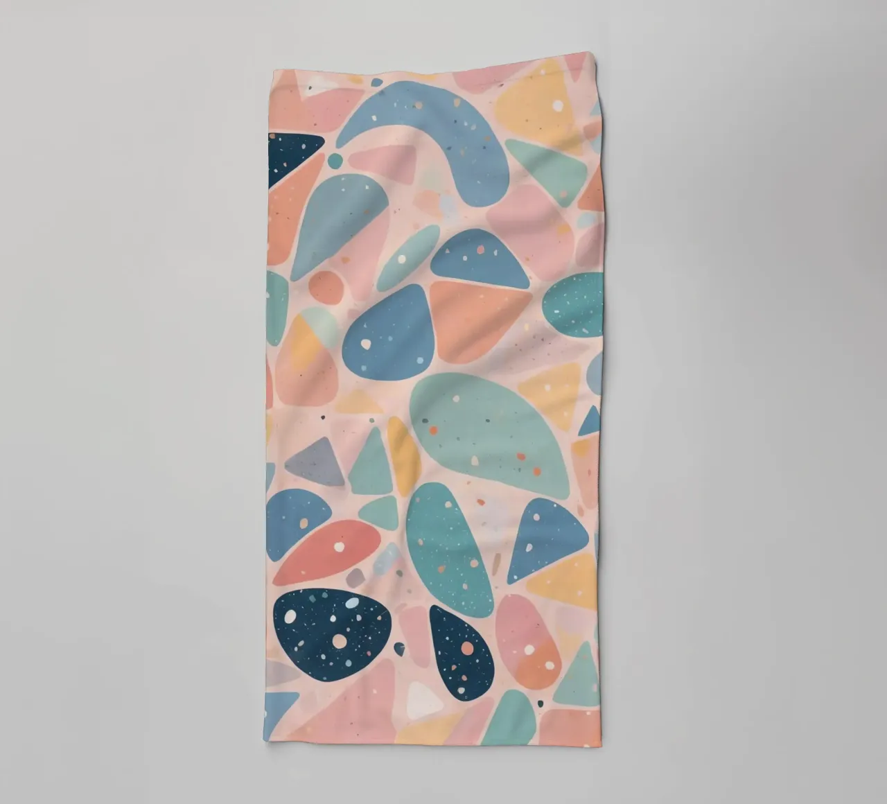 Abstract Pastel Terrazzo Pattern asciugamano da bagno da DesignDoodle