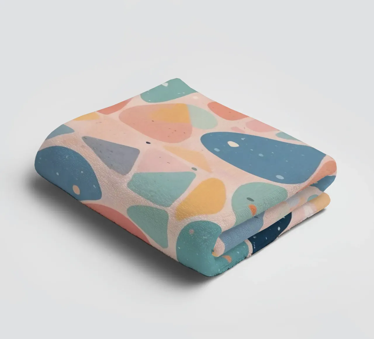 Abstract Pastel Terrazzo Pattern asciugamano da bagno da DesignDoodle
