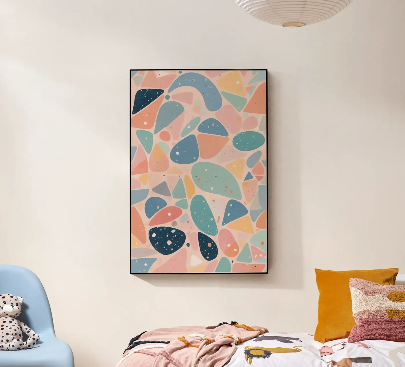 Abstract Pastel Terrazzo Pattern plexiglass da DesignDoodle