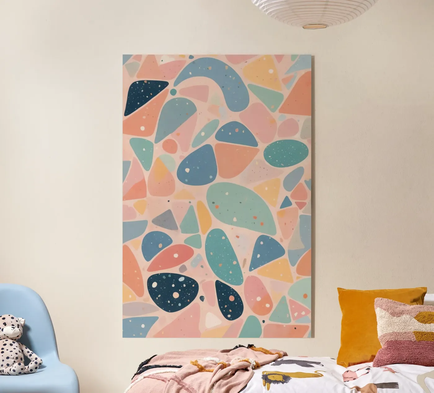 Abstract Pastel Terrazzo Pattern plexiglass da DesignDoodle