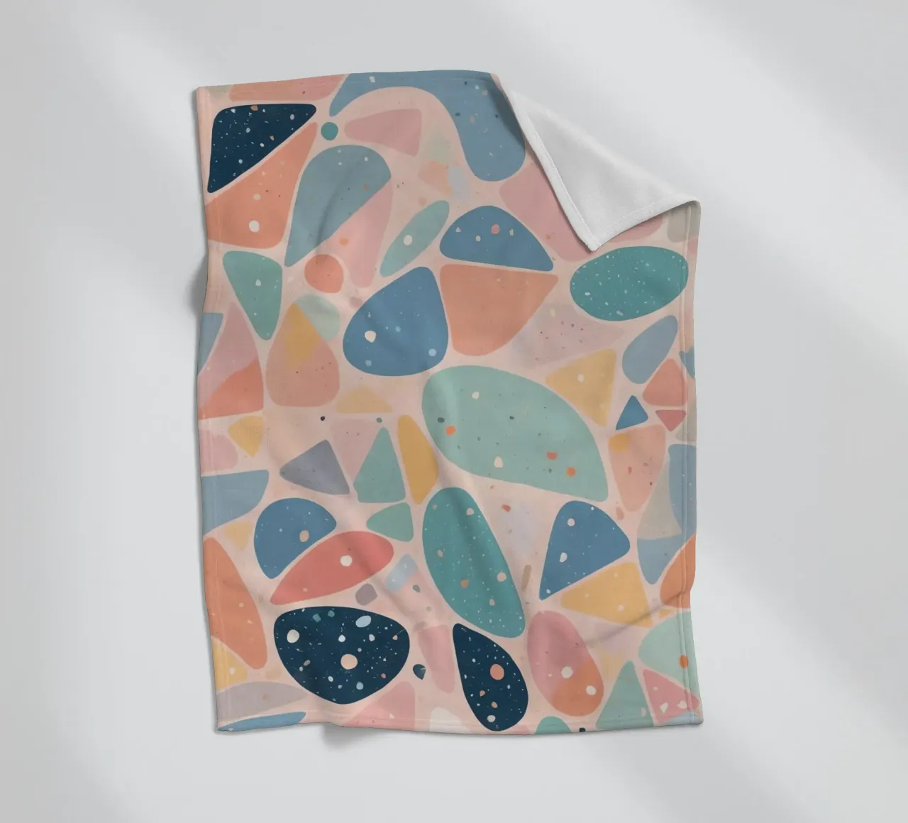 Abstract Pastel Terrazzo Pattern coperta in pile da DesignDoodle