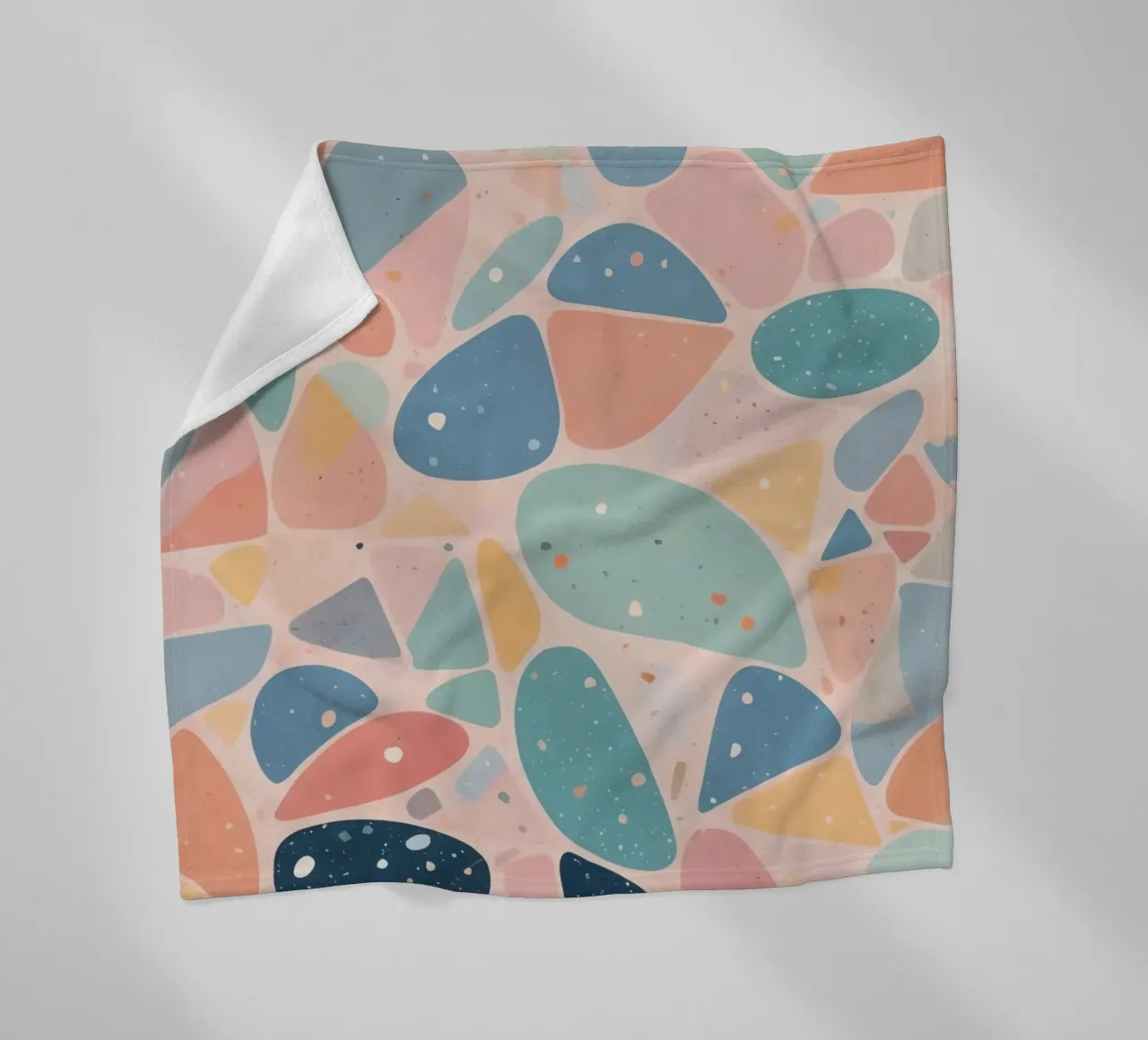 Abstract Pastel Terrazzo Pattern coperta in pile da DesignDoodle