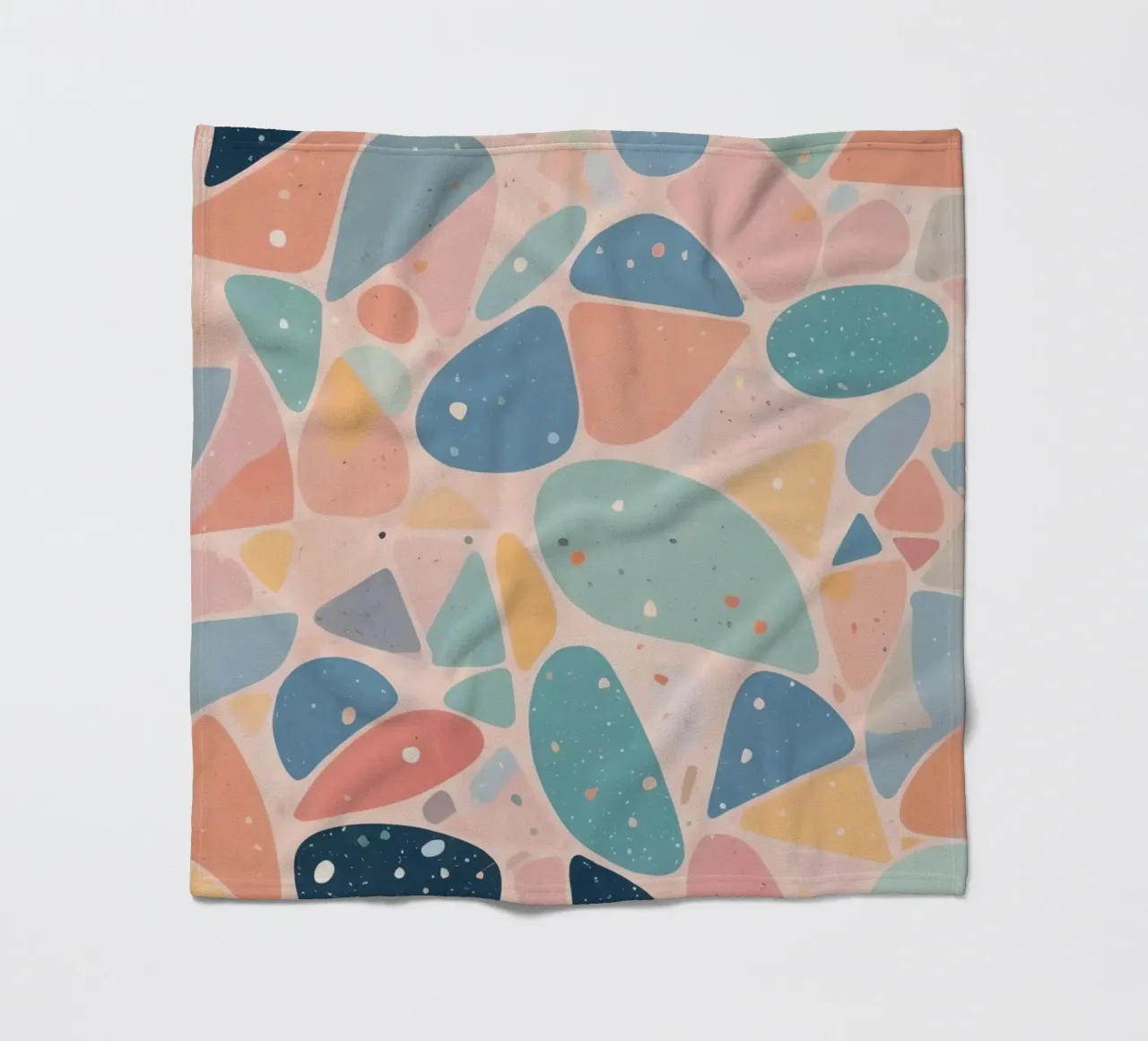 Abstract Pastel Terrazzo Pattern coperta in pile da DesignDoodle