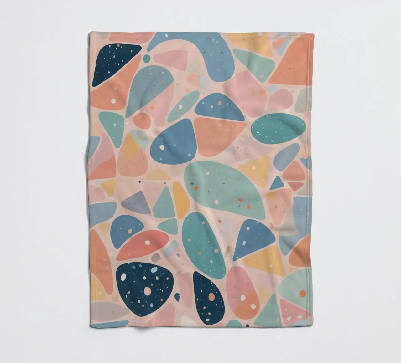 Abstract Pastel Terrazzo Pattern coperta in pile da DesignDoodle