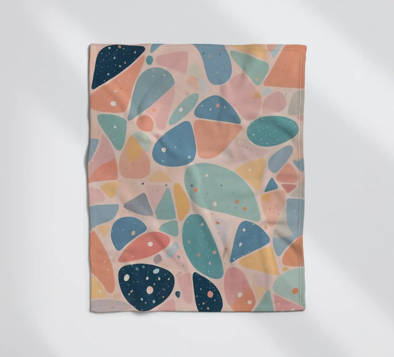Abstract Pastel Terrazzo Pattern coperta in pile da DesignDoodle