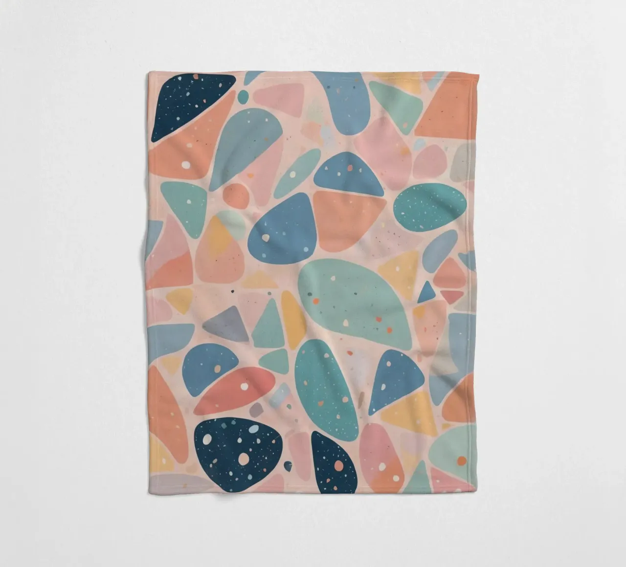 Abstract Pastel Terrazzo Pattern coperta in pile da DesignDoodle