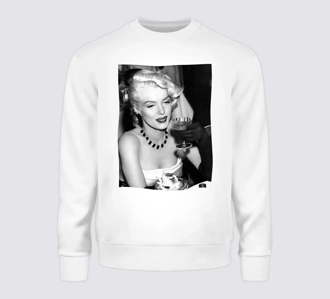 Marilyn Monroe che beve Martini felpa da valentinomartinst