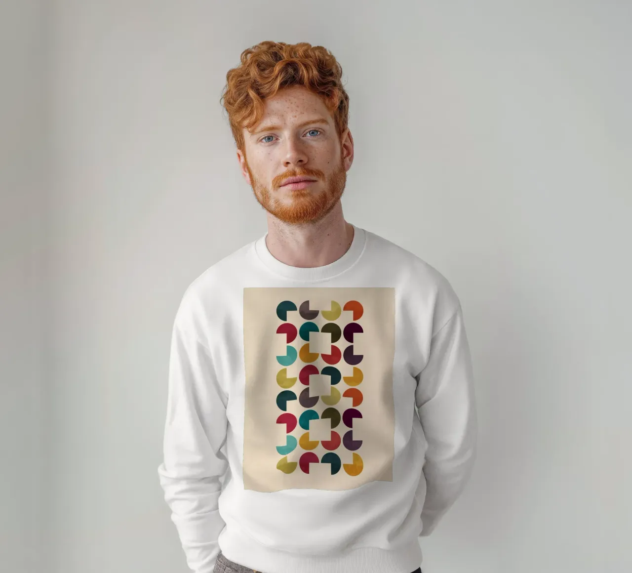 Quadrate oder Kreise Sweatshirt von Kim Hubball Studio