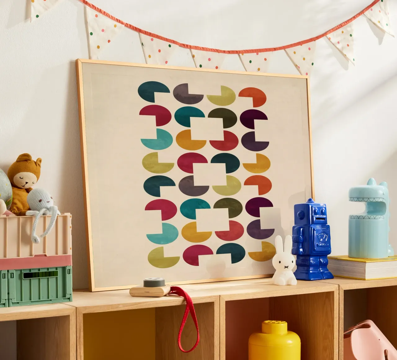 Quadrati o cerchi poster da Kim Hubball Studio