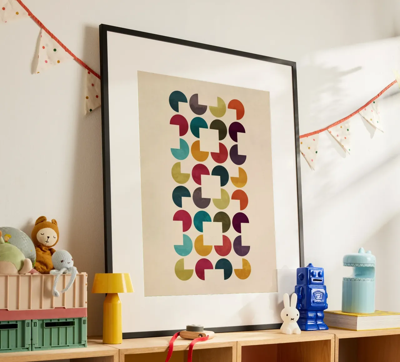 Quadrati o cerchi poster da Kim Hubball Studio