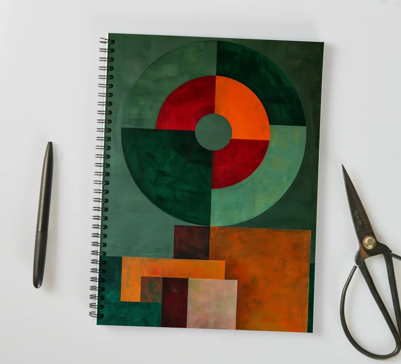 Study of Form and Color spiral notebook by Mosaic Dialogue