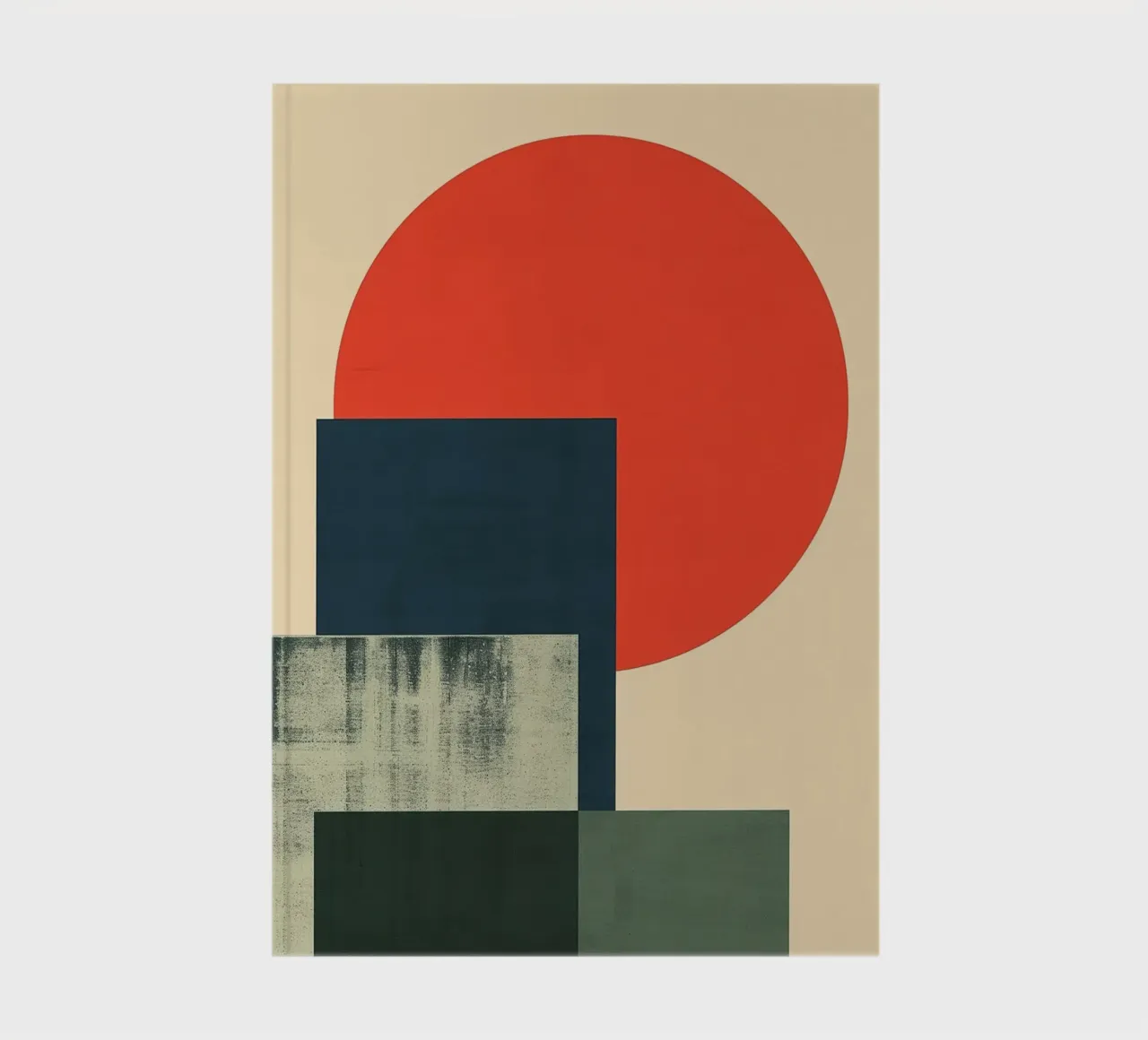 Sun Over Blocks Notizbuch von Mosaic Dialogue