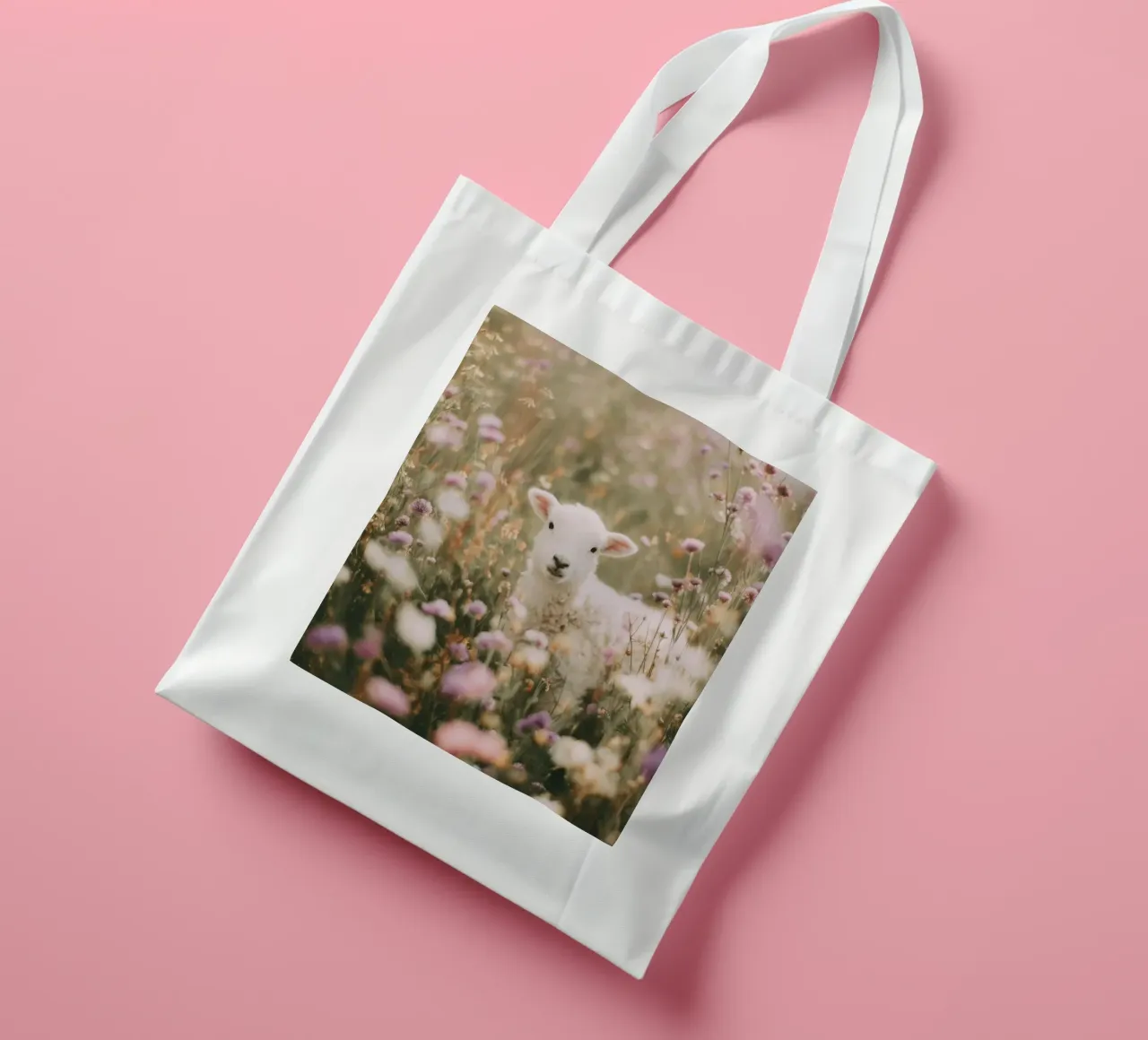 Cheep In Bloom borsa in juta da treechild