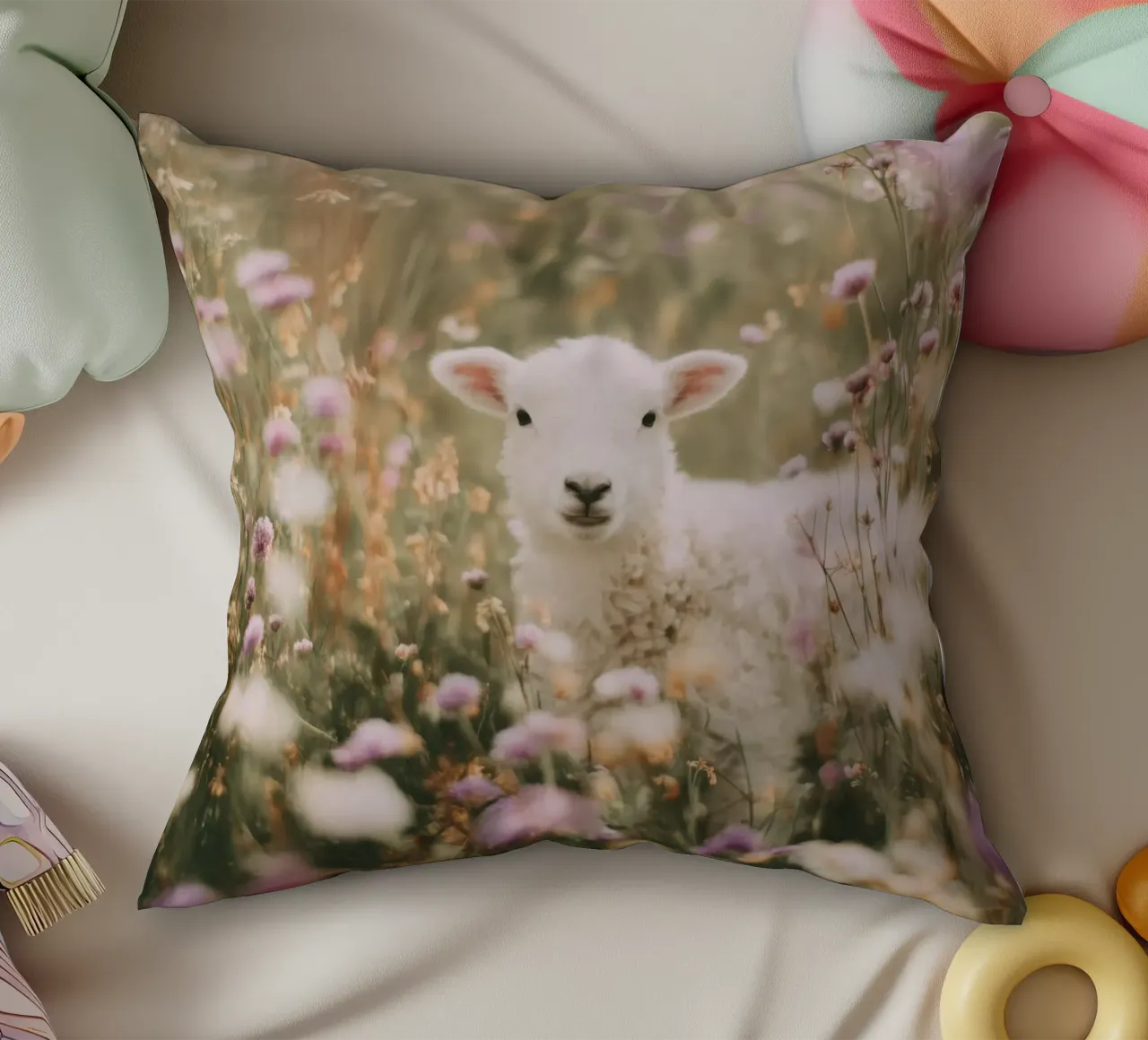 Cheep In Bloom cuscino da treechild