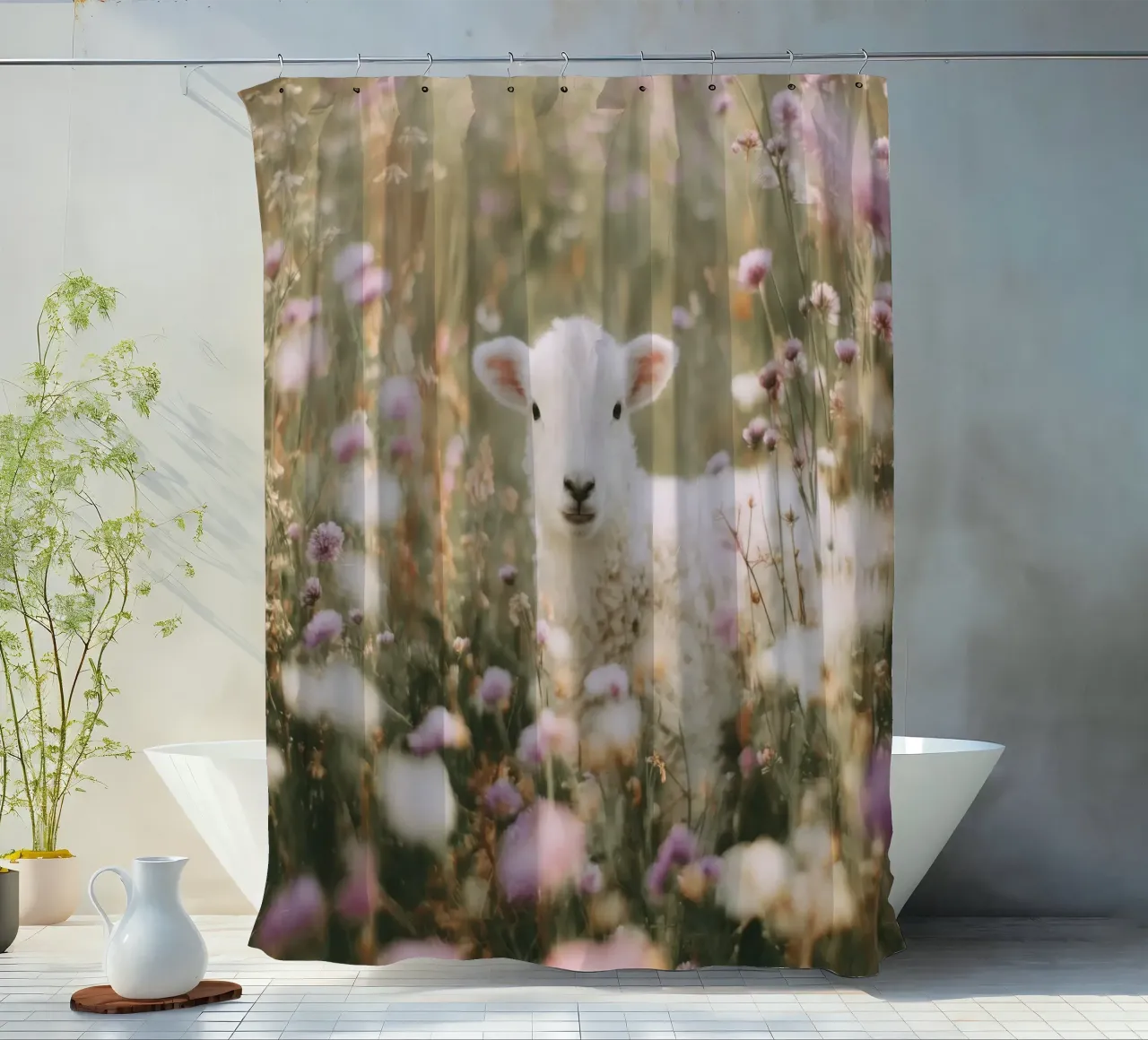 Cheep In Bloom tenda da doccia da treechild