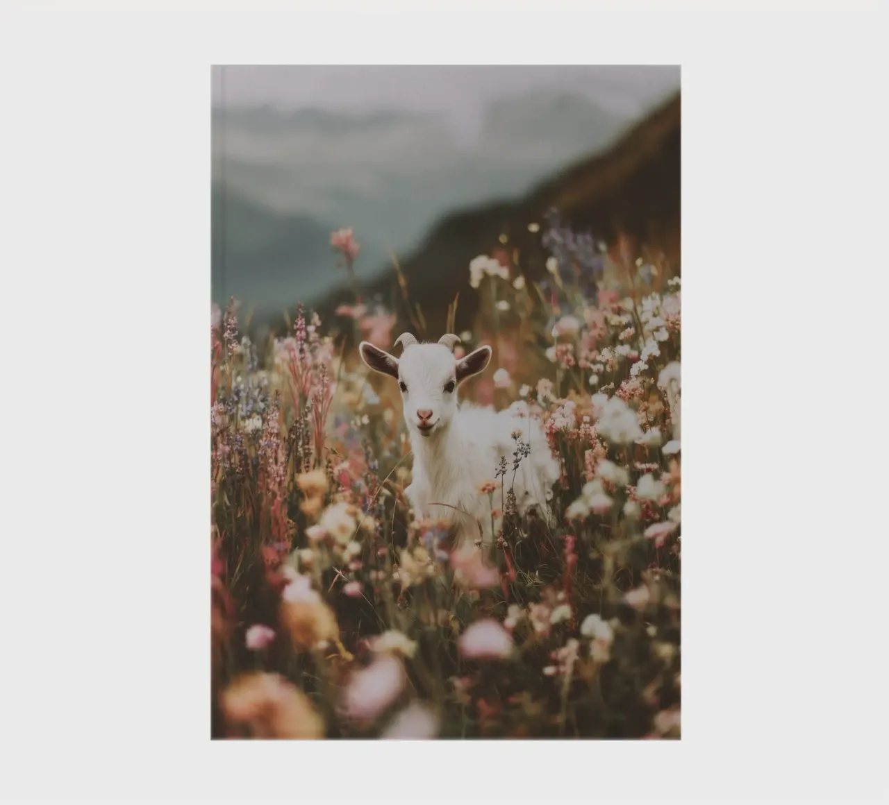 Goat In Bloom notebook by treechild