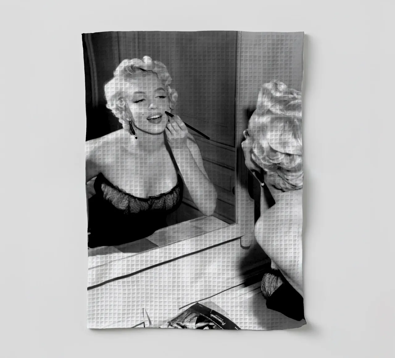 Trucco di Marilyn Monroe canovaccio da cucina da valentinomartinst