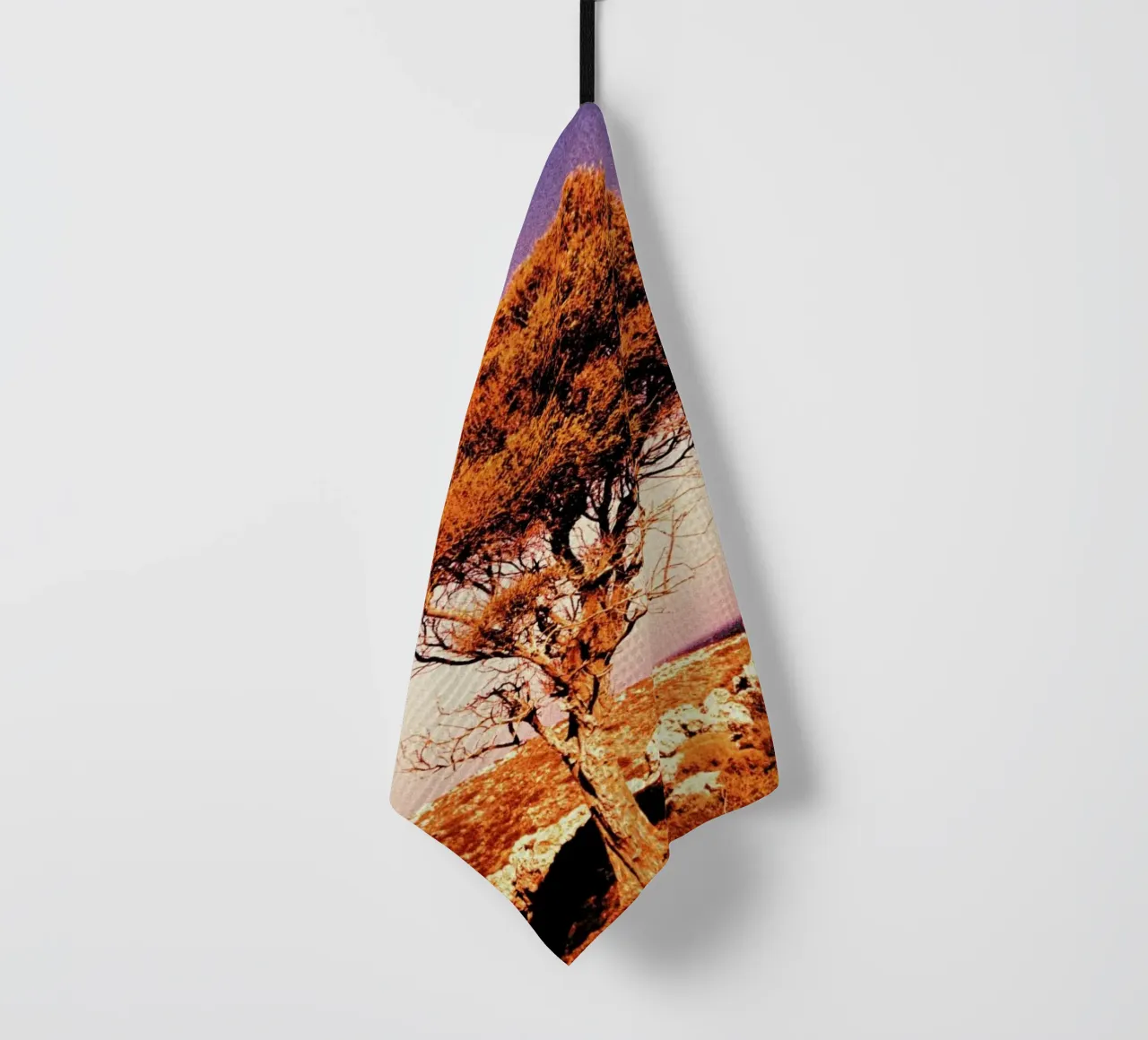 Crete Heat tea towel by BLAEK Design Studio