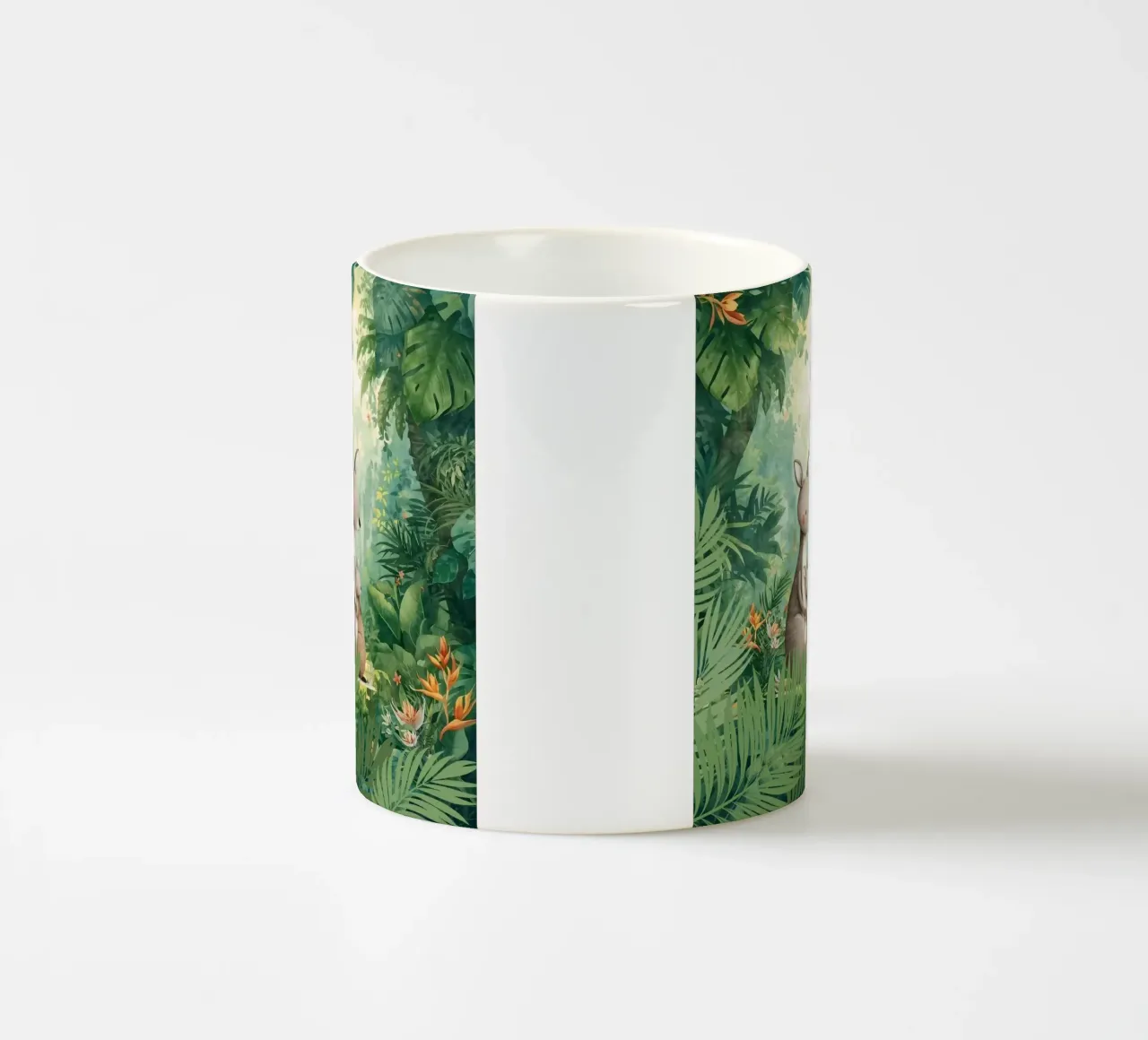 Amore canguro in un paese delle meraviglie tropicale tazza in ceramica da Doodle Dreams Art