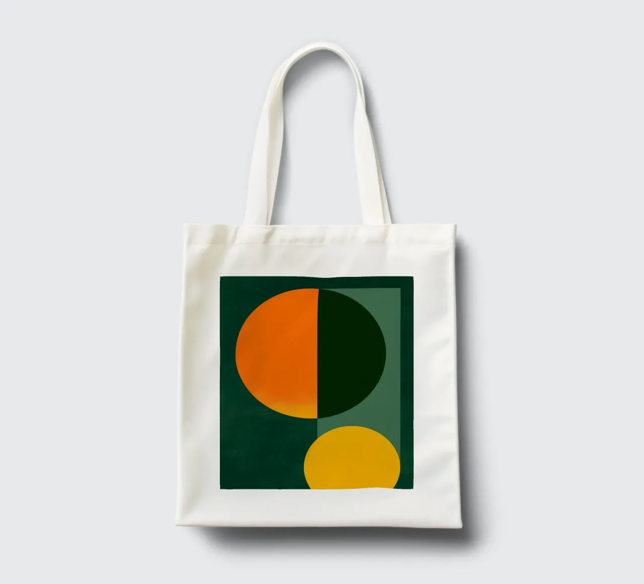 Dual Circles borsa in juta da Geometrica