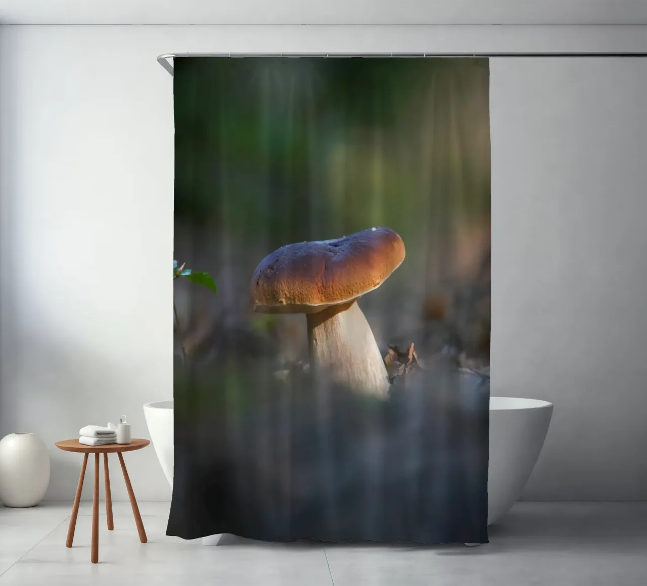 Autumn funghi tenda da doccia da Tom's Wildlife