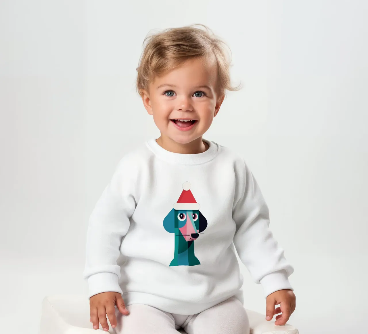 Fröhlicher Dackel im Weihnachtslook felpa neonato da DARIA IVANOVNA