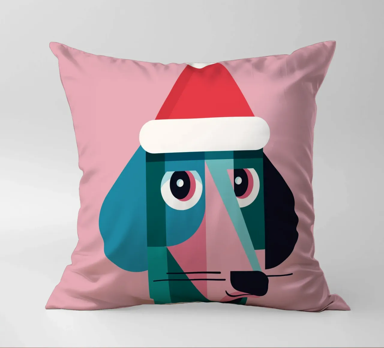 Fröhlicher Dackel im Weihnachtslook cuscino da DARIA IVANOVNA